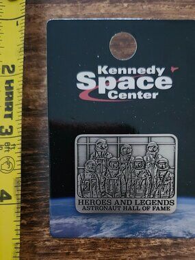 Kennedy Space Center NASA Mercury 7 Pewter Pin **NEW**